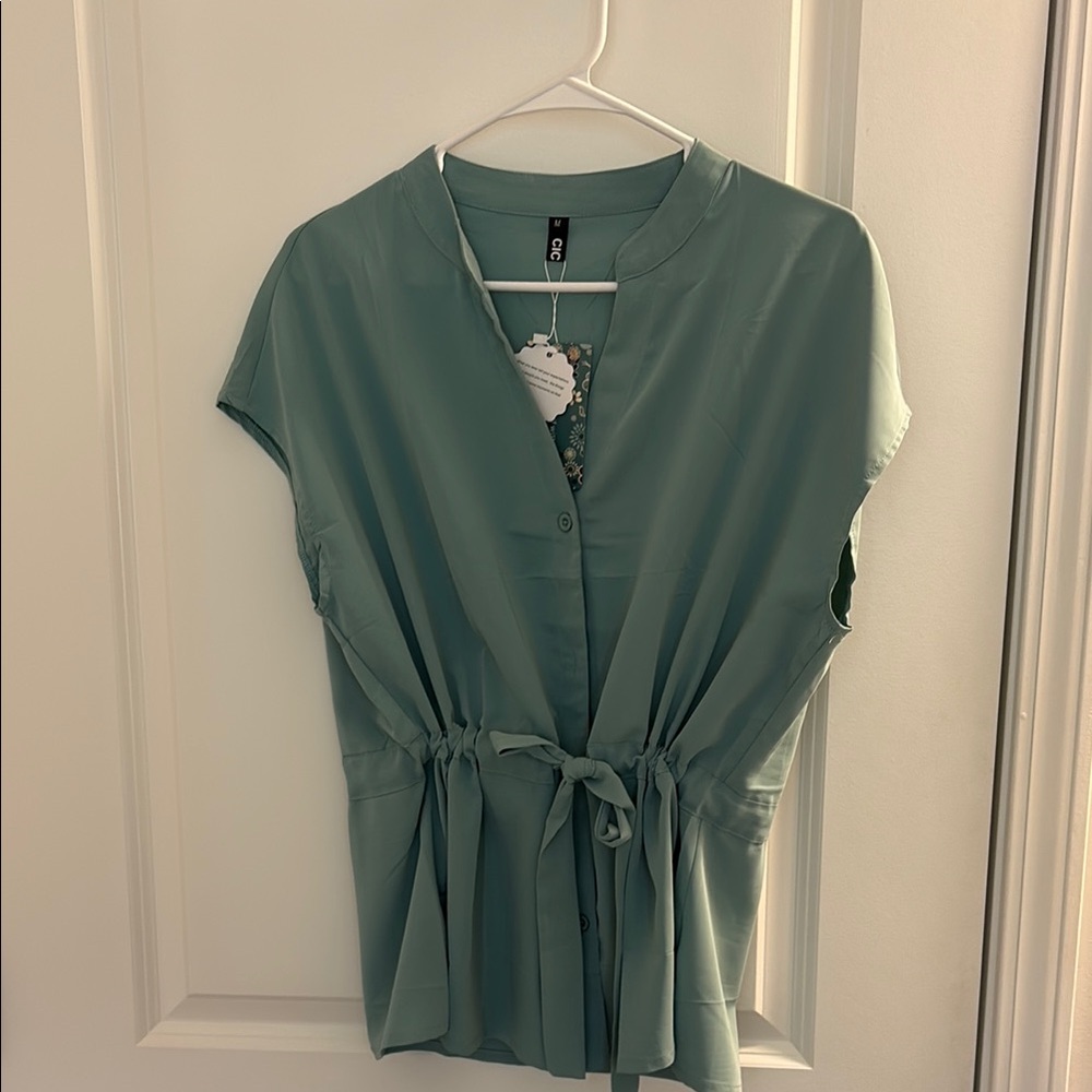 Elegant Blue Women's Top